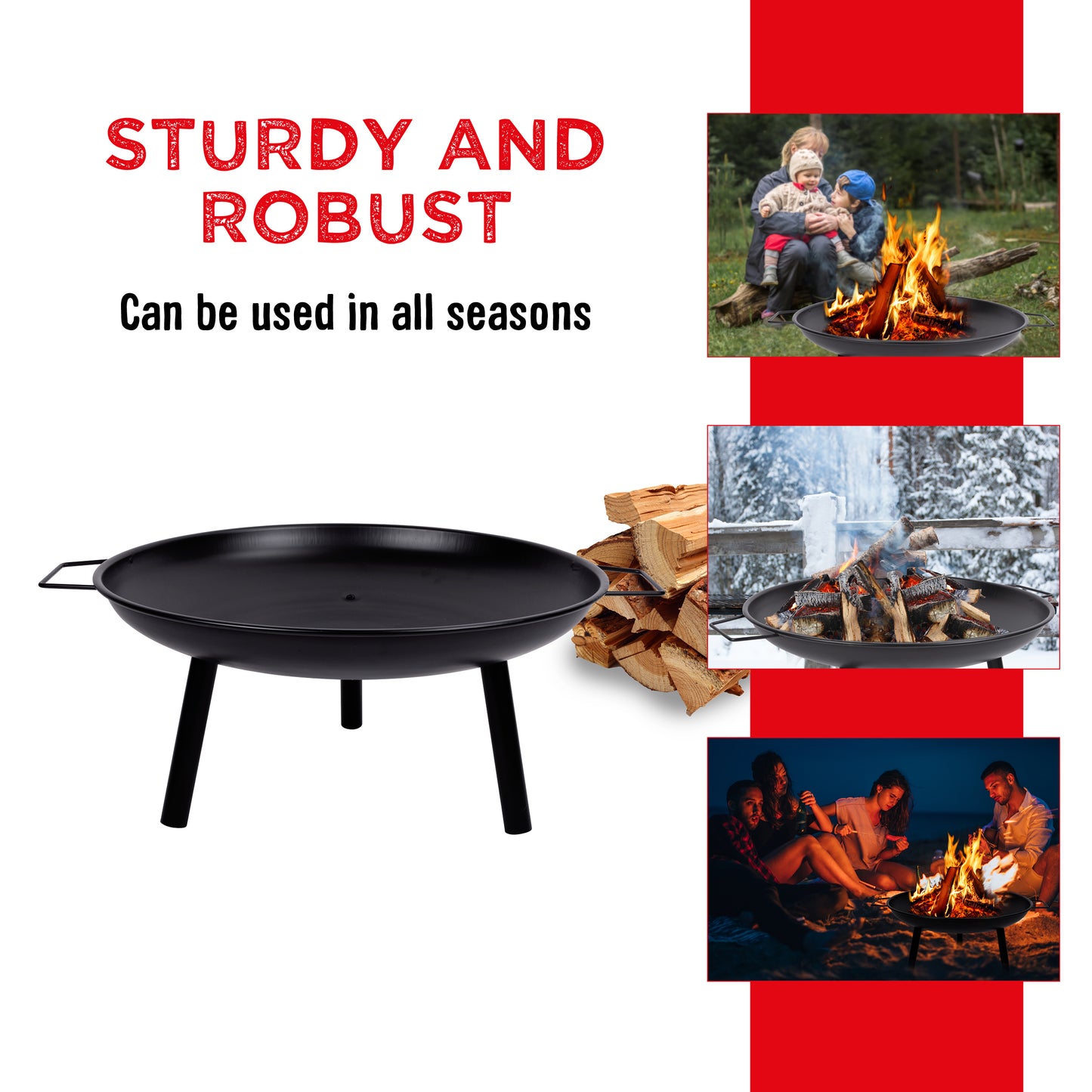 Firepit 60X60X29Cm