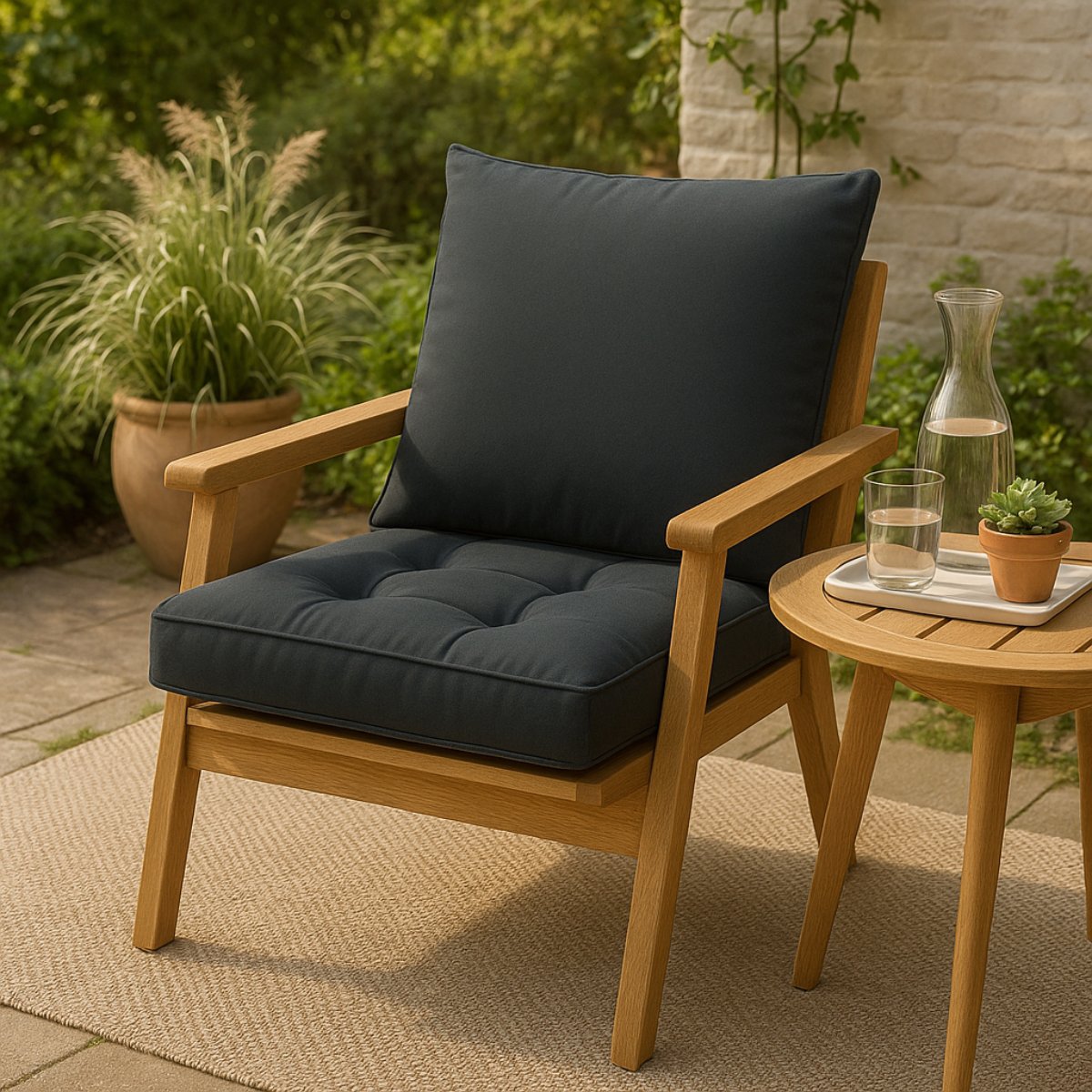 Tuinkussen Grijs 45X45 Cm