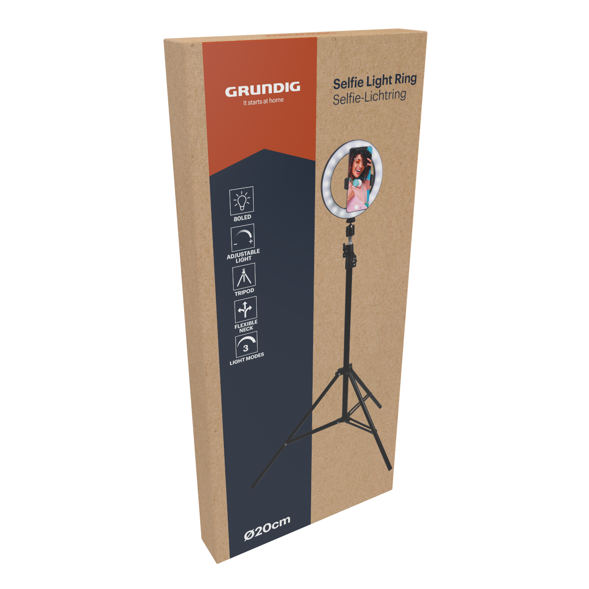 Ringlight Stand ⌀20Cm 80 Leds