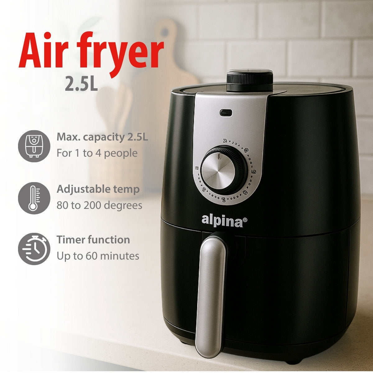 Air Fryer 230V 2L 900W