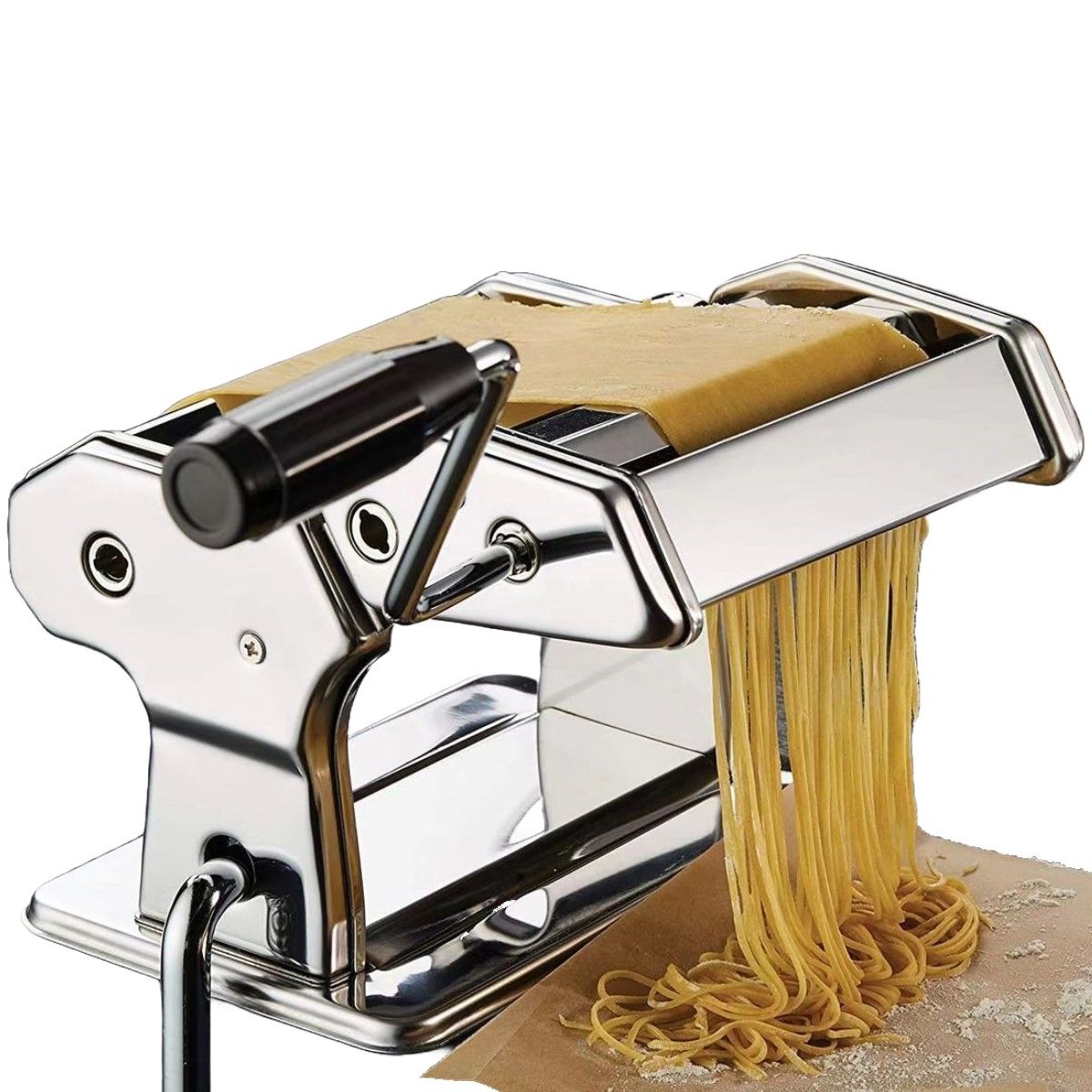 Ceruzo Pastamachine Rvs - Spaghetti Machine - Met Tafelgreep