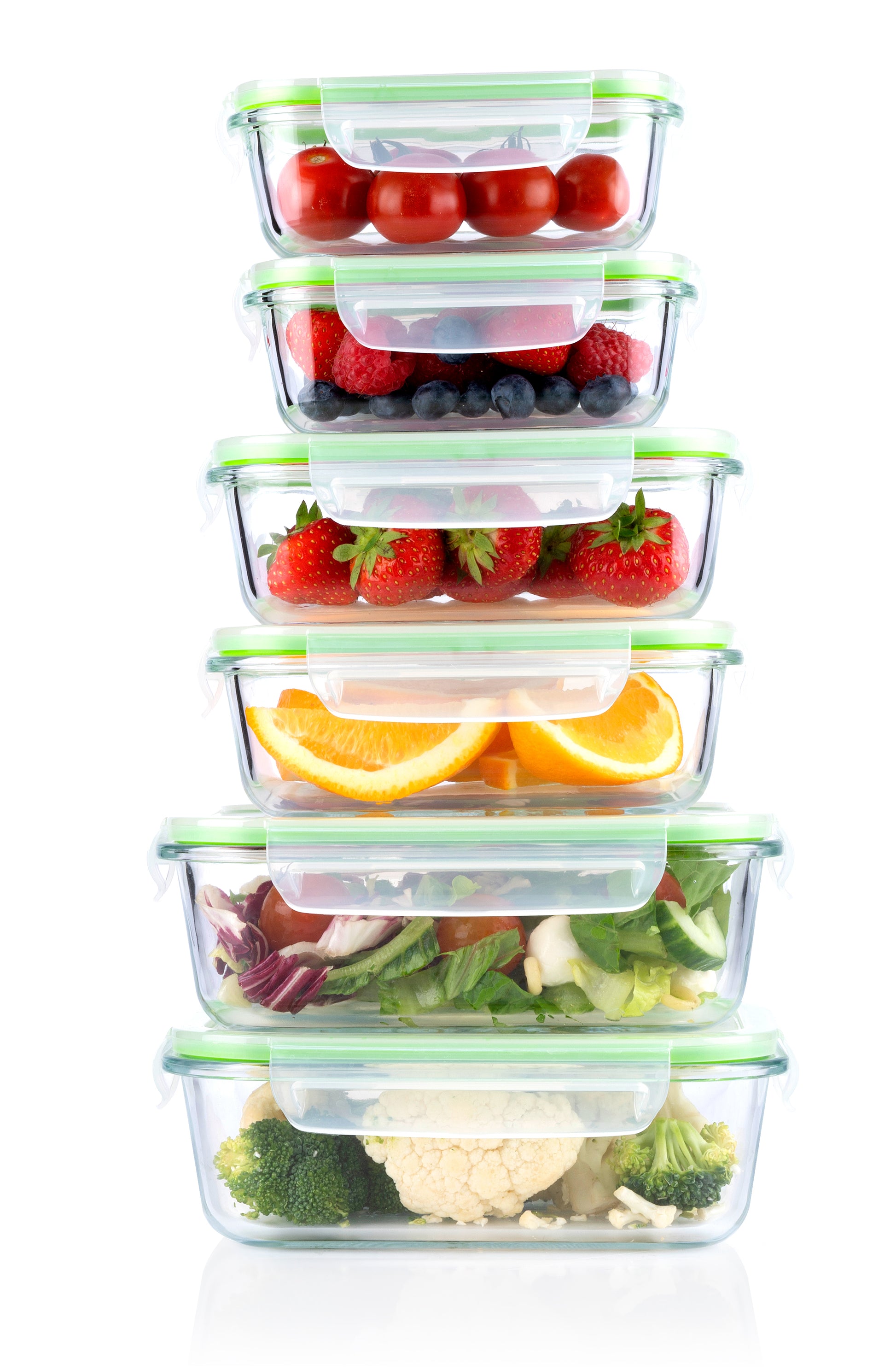 Food Container 12Pc 3Diff.size