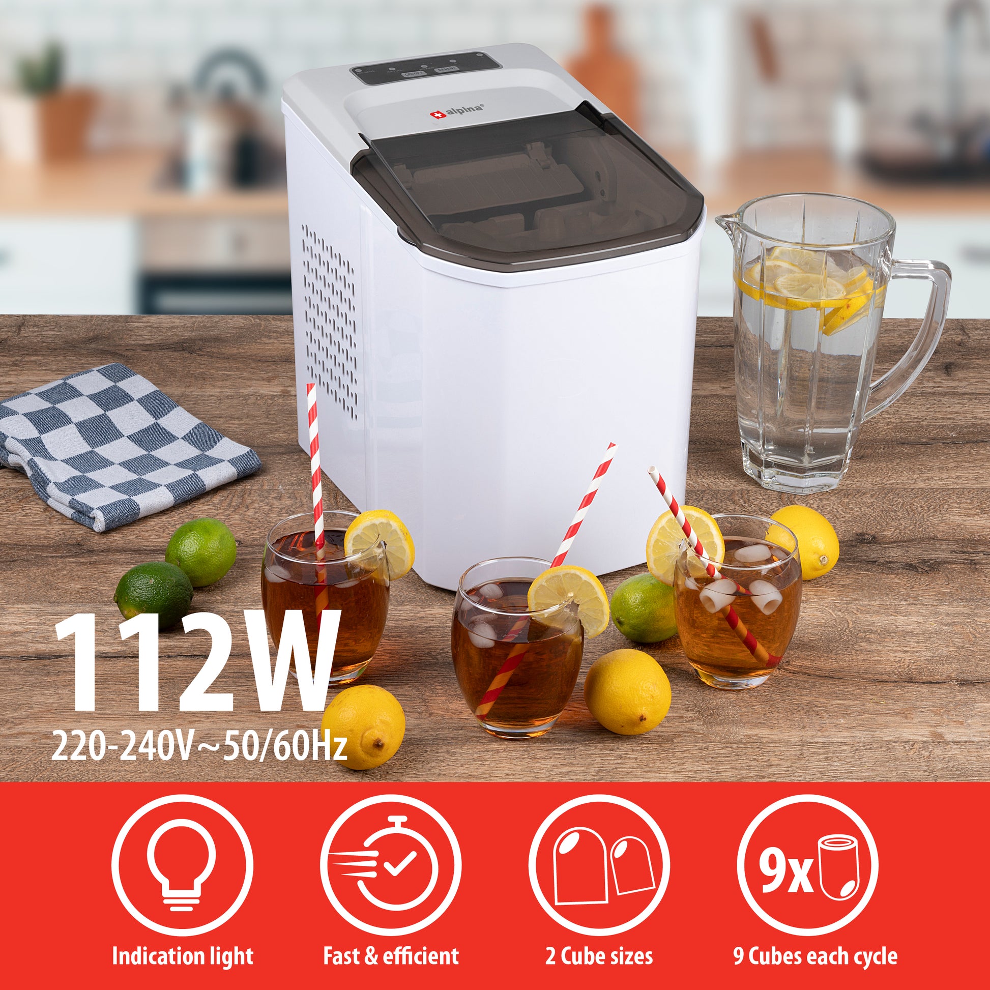 Ice Cube Maker 220-240V 112W
