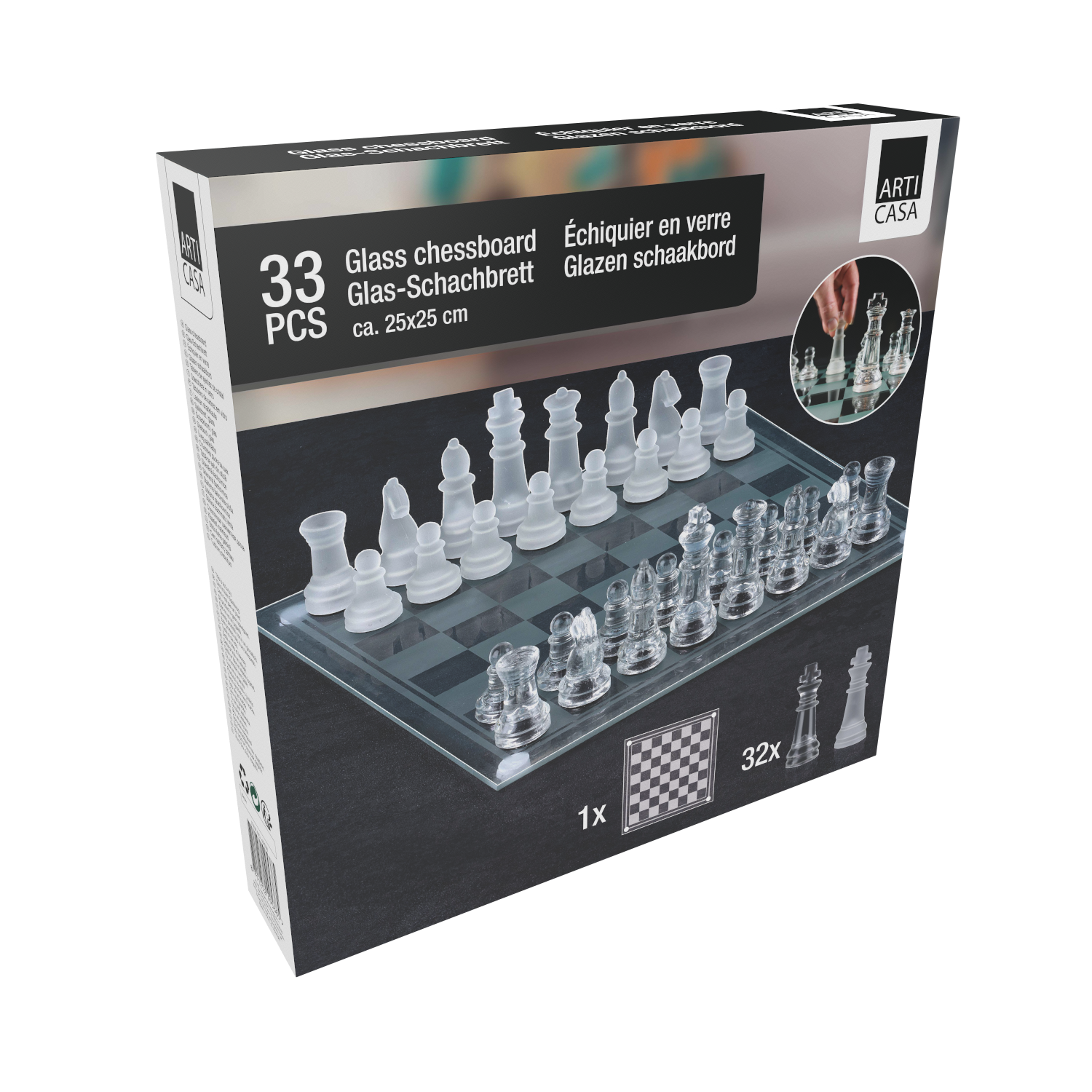 Chessboard 25X25Cm 33Pc