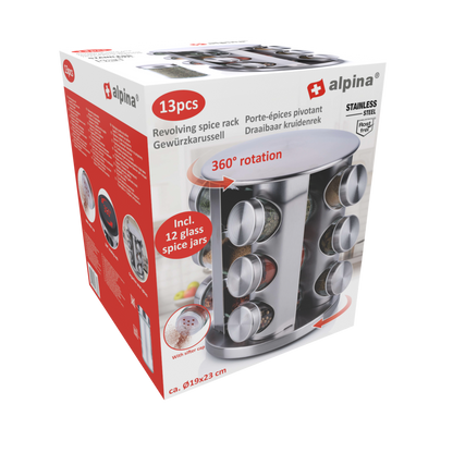 Spice Rack 12Pc Revolving