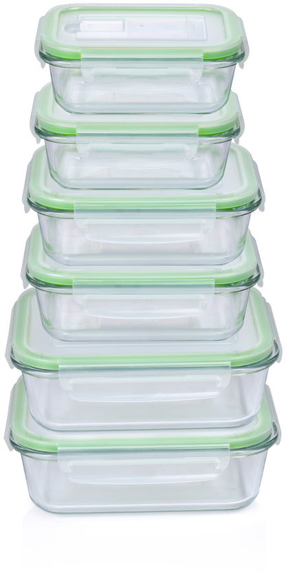Food Container 12Pc 3Diff.size