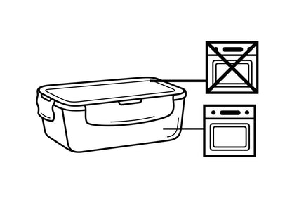 Food Container 12Pc 3Diff.size