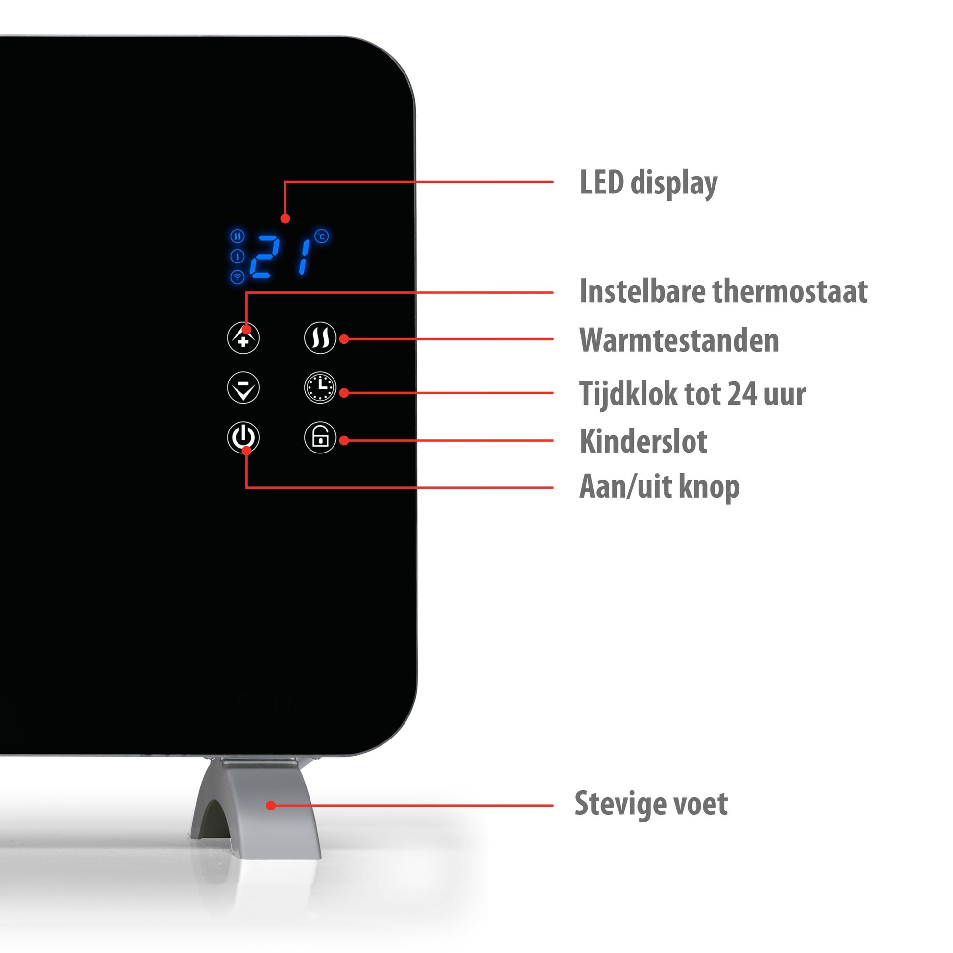 Glass Panel Heater 230V 2000W Wifi