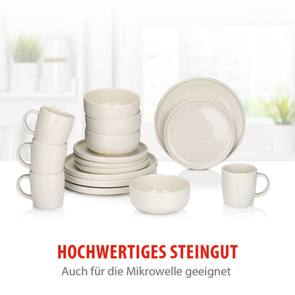 Dinnerware Set 16Pc Stoneware
