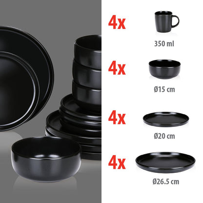 Dinnerware Set 16Pc Stoneware