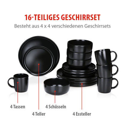 Dinnerware Set 16Pc Stoneware