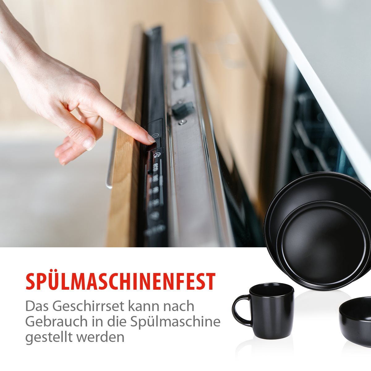 Dinnerware Set 16Pc Stoneware