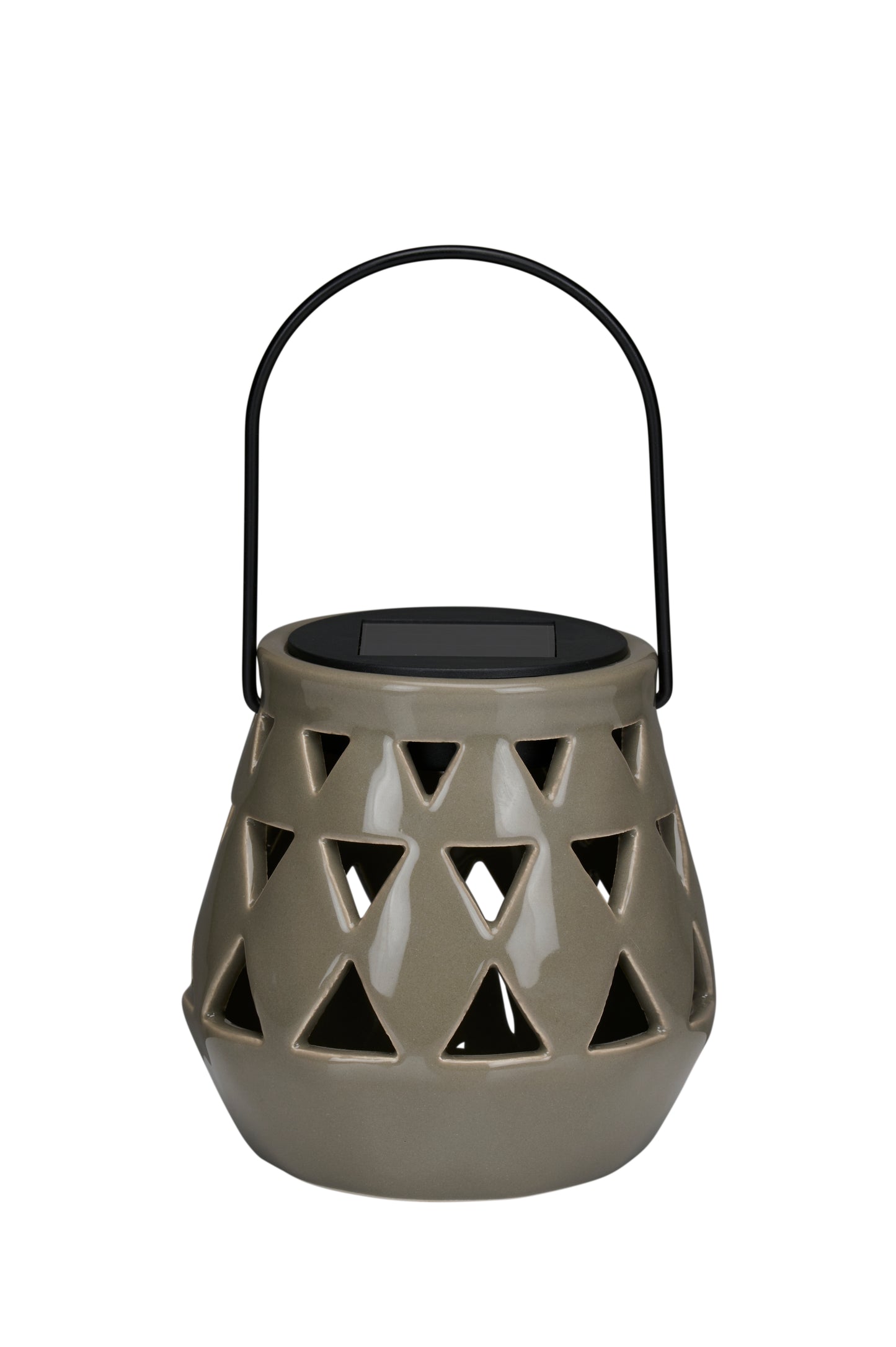 Solar Lantarn Grey 11Cm