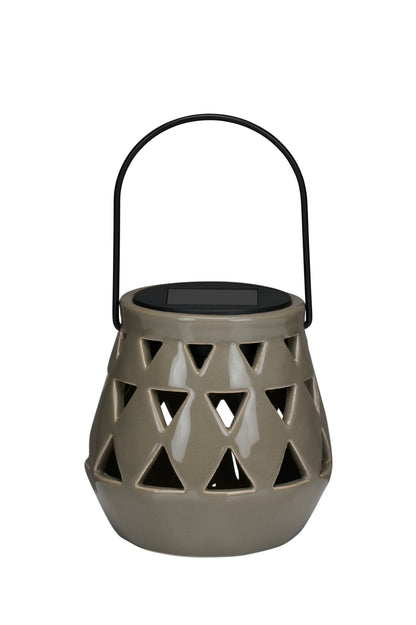 Solar Lantarn Grey 11Cm