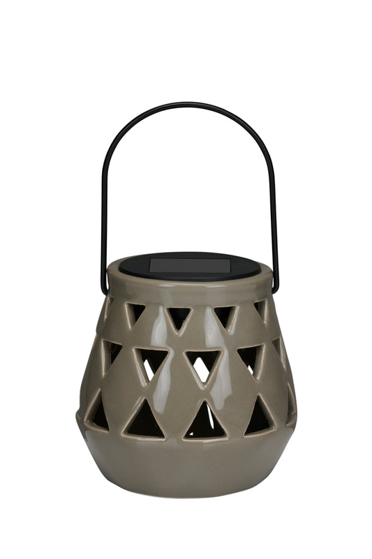 Solar Lantarn Grey 11Cm
