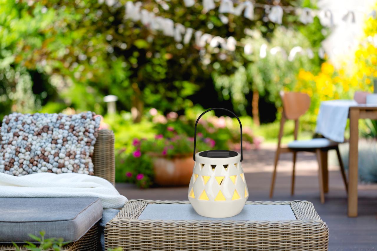 Solar Lantarn White 11Cm