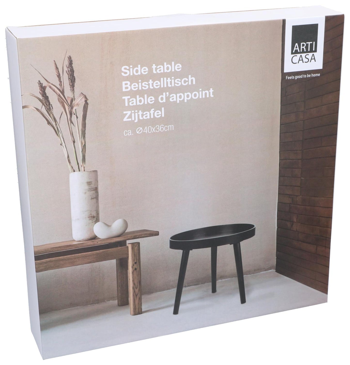 Side Table Round Black