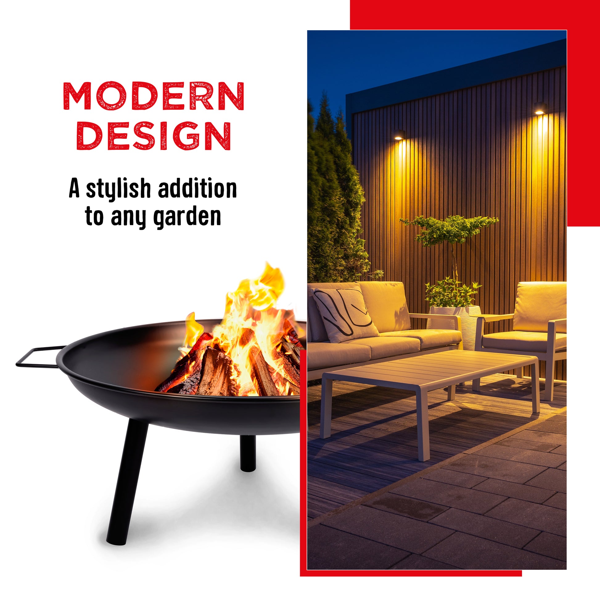 Firepit 60X60X29Cm