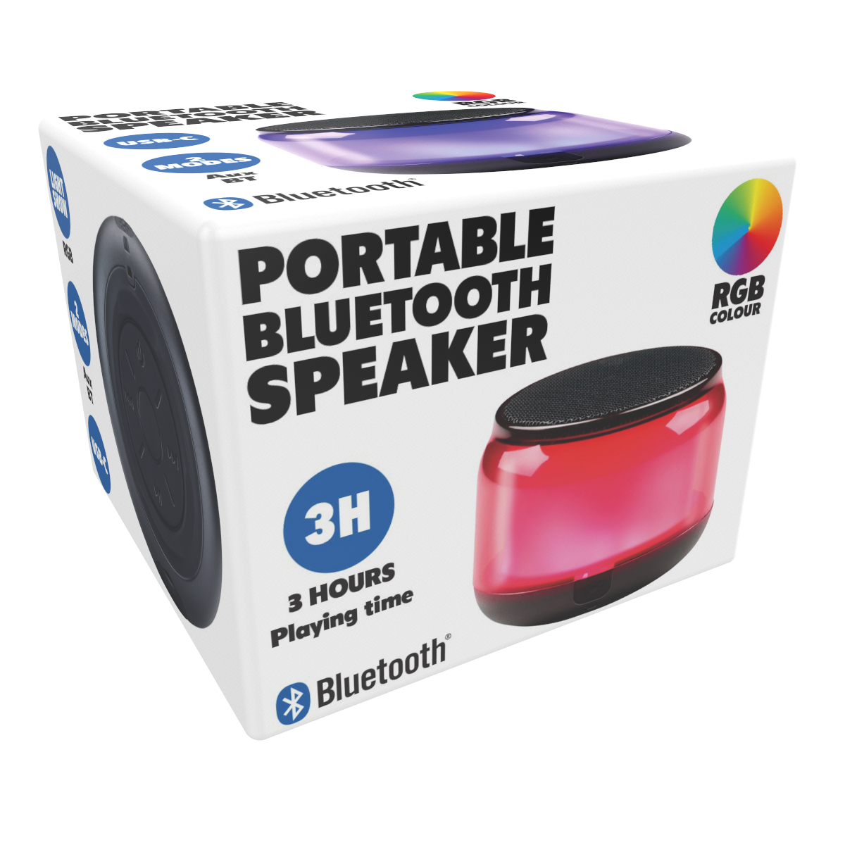 Bt Speaker Rgb Portable 500Mah