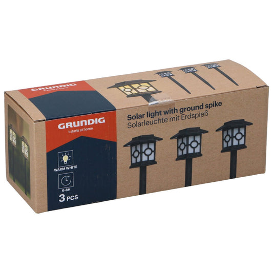 Solar Light Spike 3Pc Led