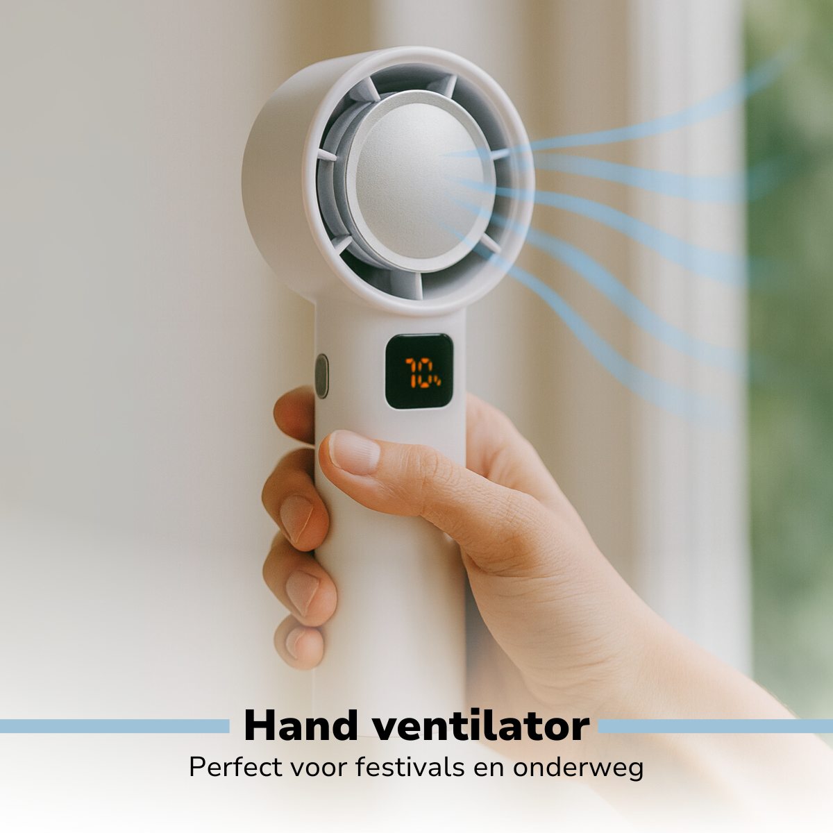 Draadloze Bladloze Ventilator