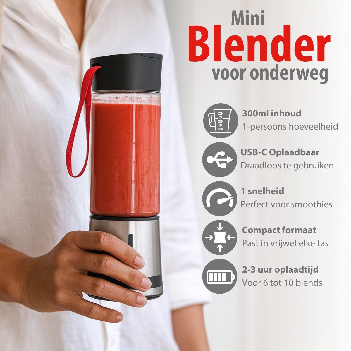 Smoothie Maker Ss 125W 1500Mah