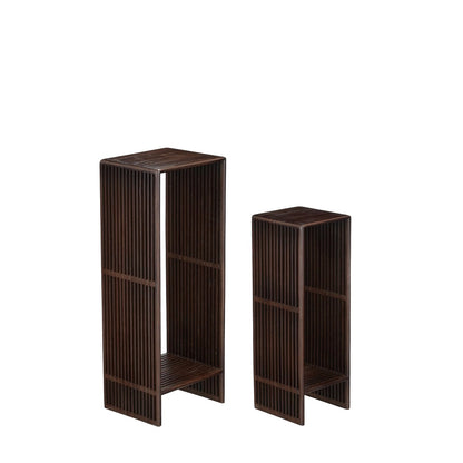 Gian Bijzettafel Donkerbruin Set Van 2
