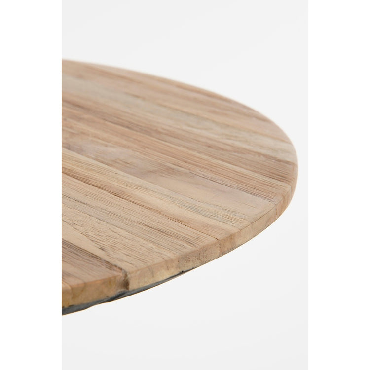 Jailey Side Table Brown Set Of 2 - H49Xd50Cm