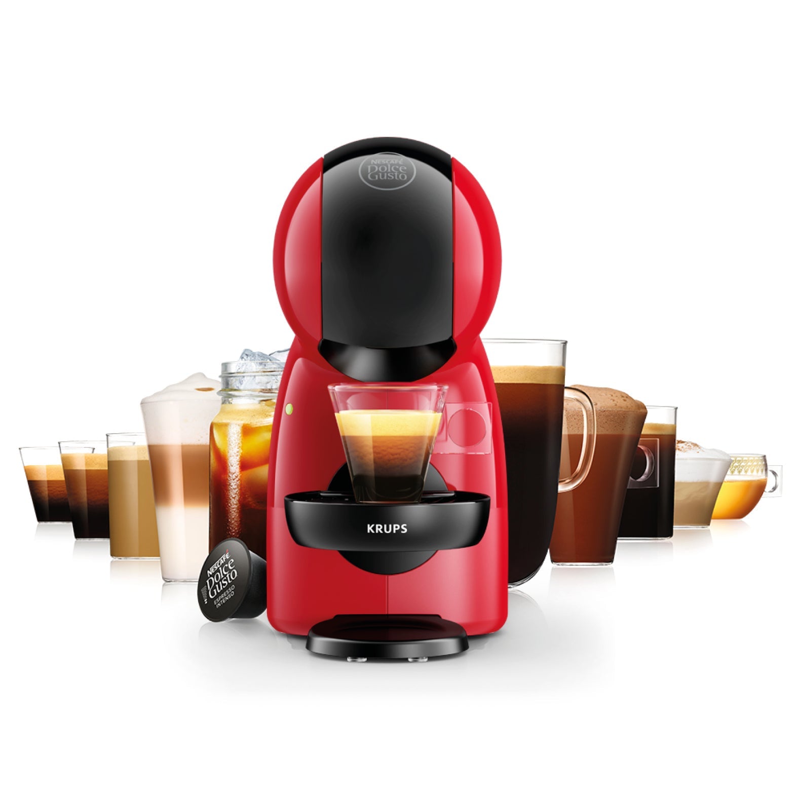 Krups Kp 1A35 Piccolo Xs Dolce Gusto          Rot/Schwarz