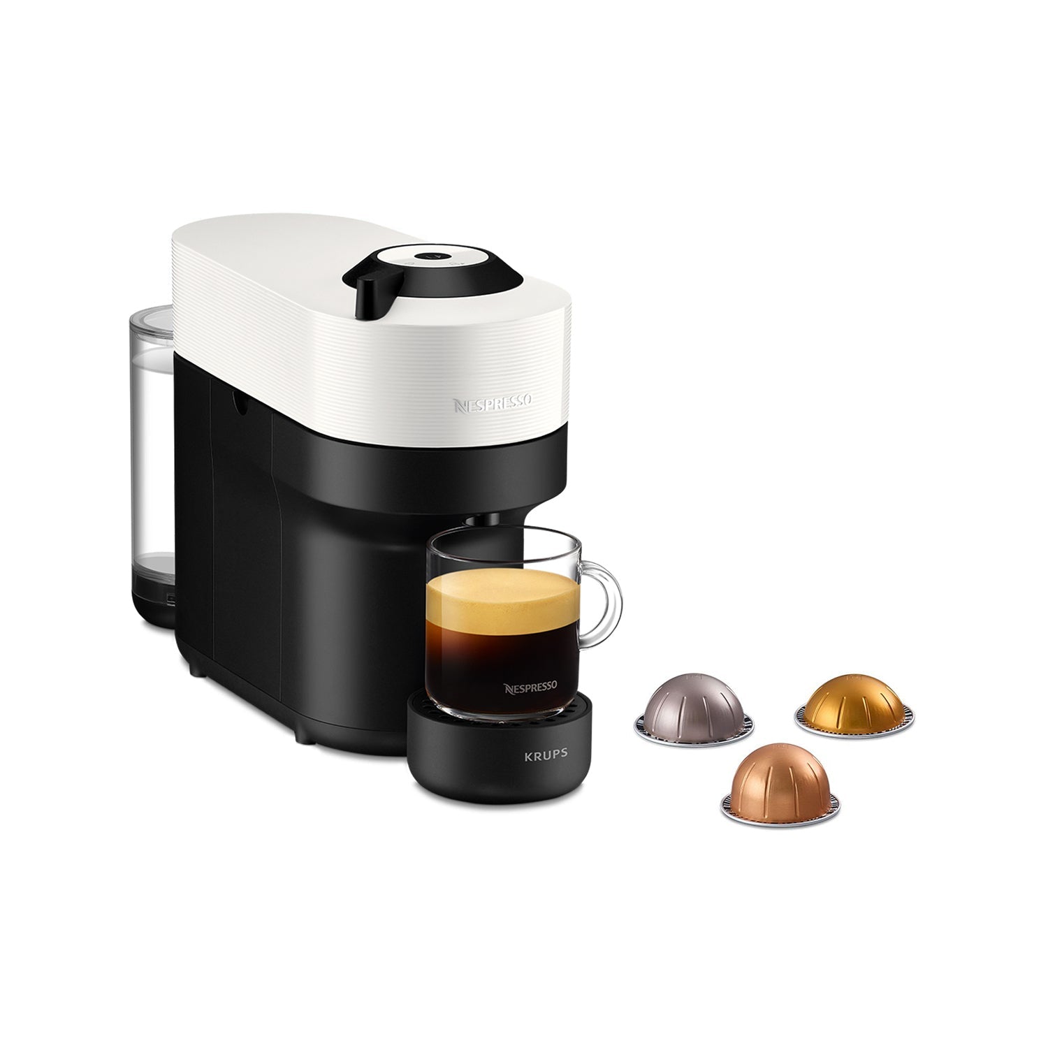 Nespresso Xn 9201 Vertuo Pop Coconut White           By Krups