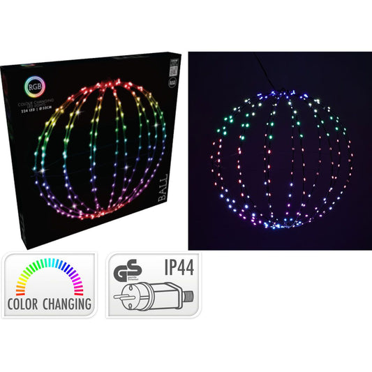Lichtbol - Kerstverlichting - 50 Cm - Rgb Licht - 224 Led - Colour Changing