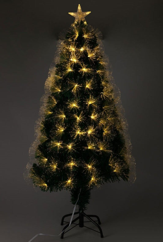 Kerstboom Met Verlichting - Fiber Optic - 120 Cm